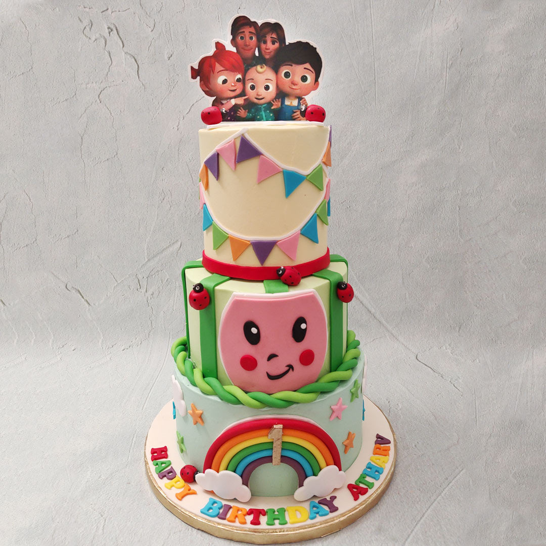 Cartoon 3 Kg Cream Flavor 3 Layer Cake For Birthday Party, Anniversary,  Wedding at Best Price in Kolkata | Apanzan