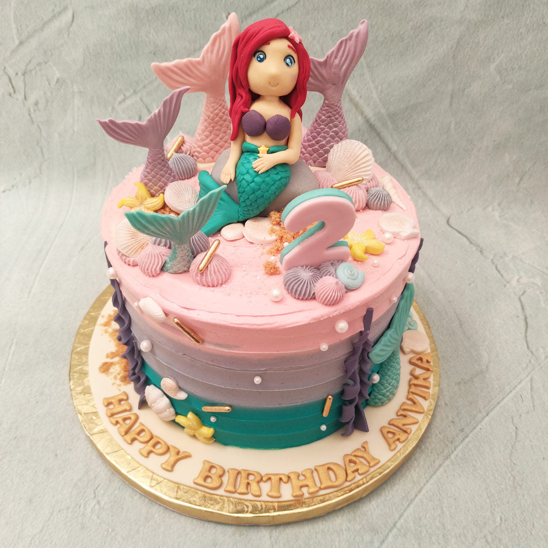 Ariel Mermaid Cake | Ariel Cake | Order Custom Cakes in Bangalore ...