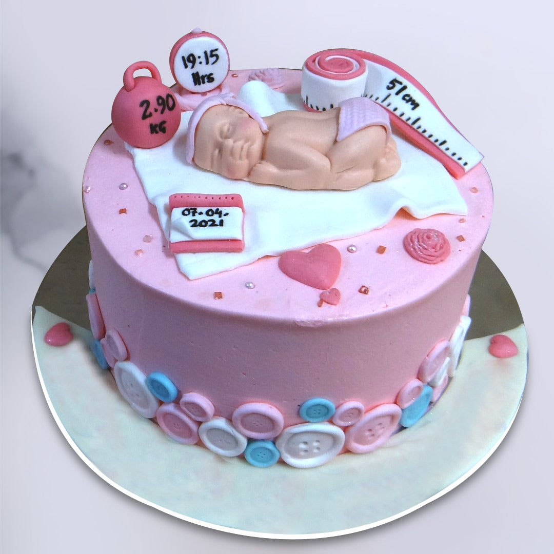 Babygirl welcome cake | Welcome princess cake | Order Kids ...