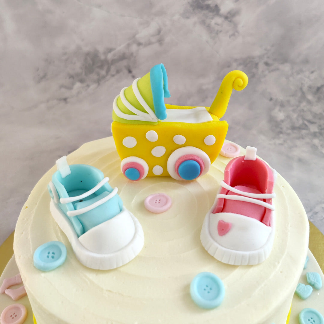Baby Pram Cake | Baby Shower Cake | Order Custom Cakes in ...