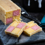 Vanilla & Pink velvet Battenberg cake
