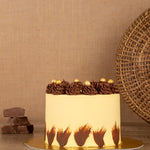 Belgian Chocolate Vanilla Buttercream Cake