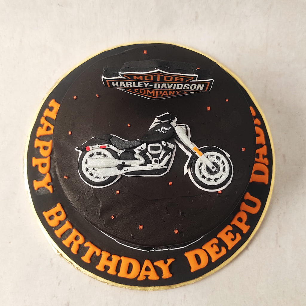 Harley Davidson Cake | Motorcycle Cake | Bike Cake – Liliyum ...