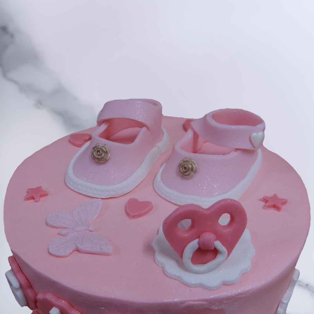 Welcome Baby Girl Cake | Order Custom Cakes Online in Bangalore ...
