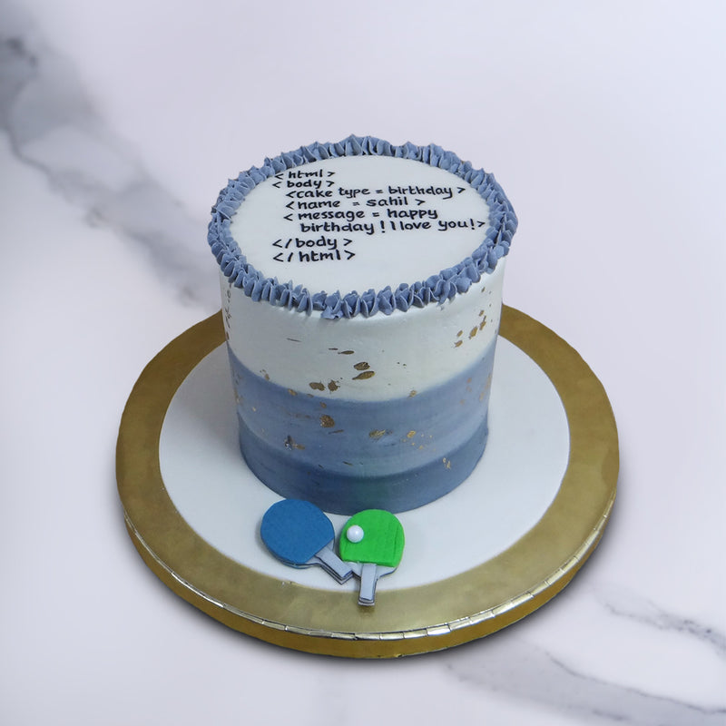 Coding Birthday Cake | Computer Programmer cake – Liliyum Patisserie & Cafe