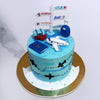 A beautiful birthday cake for travel lovers. This travel theme cake holds all the elements for a person travelling to other countries