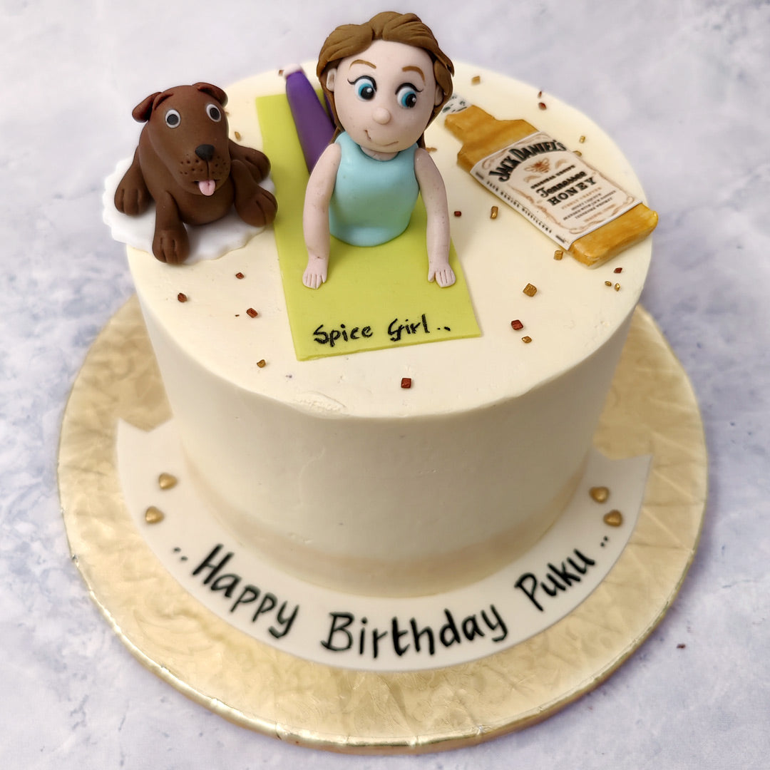 Yoga Themed Cake | Yoga cake | Birthday Cake For Wife | Order ...