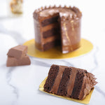 Sliced view of chocolate birthday cake. This is the best chocolate cake in bangalore