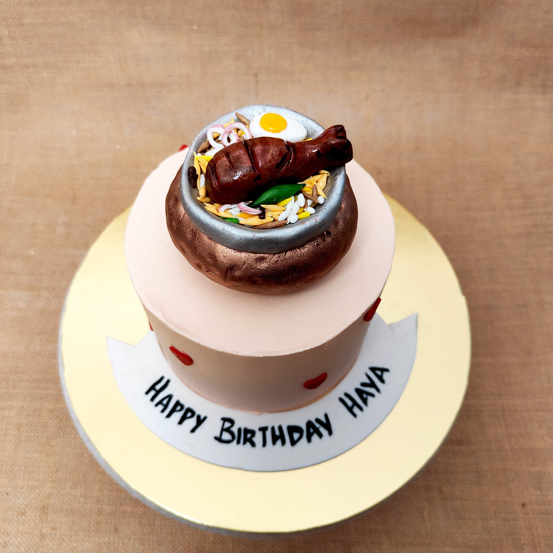 Melting Swirls - Pot Biryani with a thumbs up cake! 100%... | Facebook