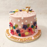 Cake With Edible Flowers