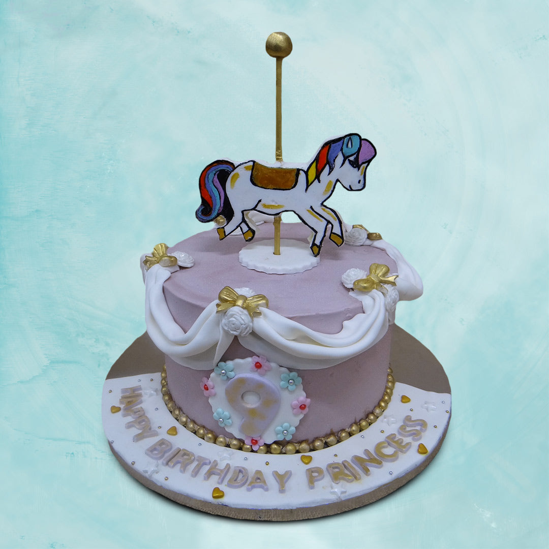 3D Carousel Cake Topper or Centerpiece  Carousel cake Carousel birthday  parties 1st birthday cakes