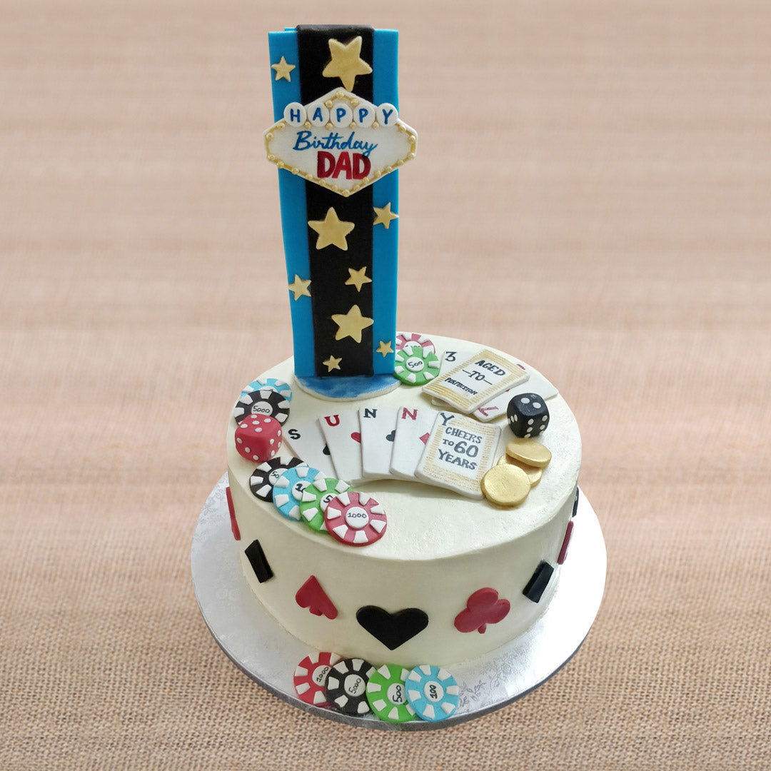 Poker cake poker birthday cake  Claras Custom Cakes LLC  Facebook