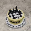 This is a chess board cake design for those who are completely consumed by the game. With this chess cake, they'll get to be the ones who call checkmate and eat their victory!