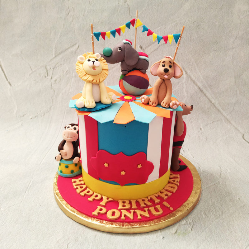 Circus Birthday Cake For Kids