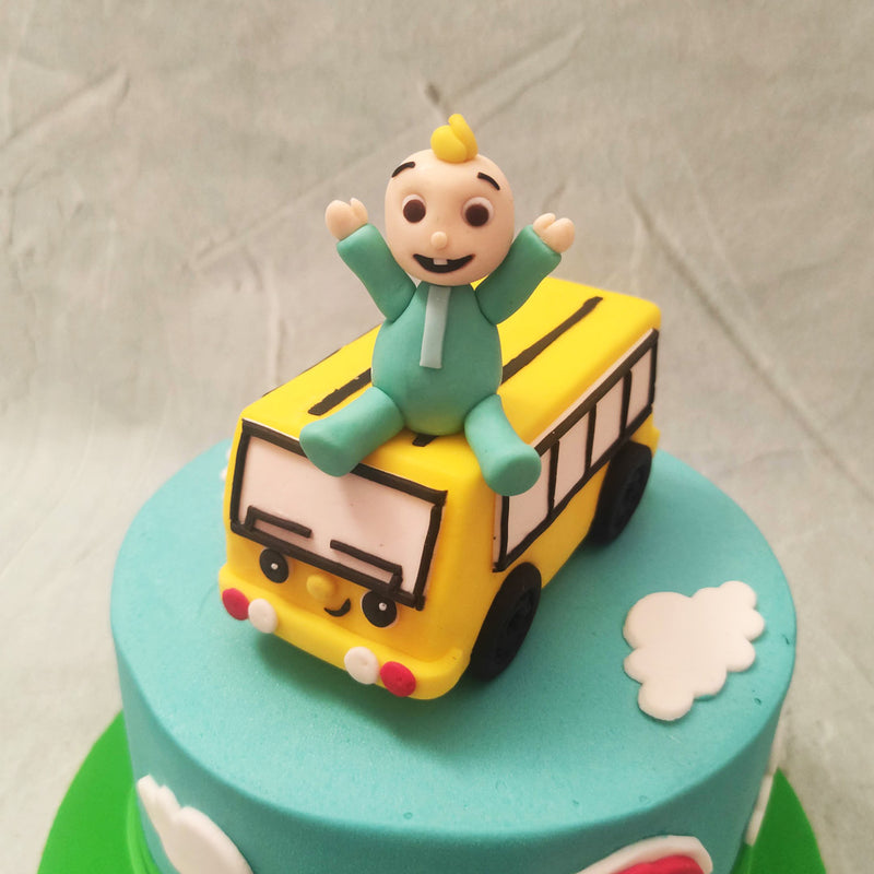 Cocomelon Bus Birthday Cake For Kids