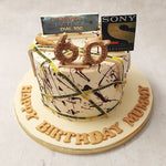 Adding to the dramatic effects of this Sony TV cake, spot some wooden bullets strewn on top… evidence of an artistic yet realistic depiction of a favourite episode