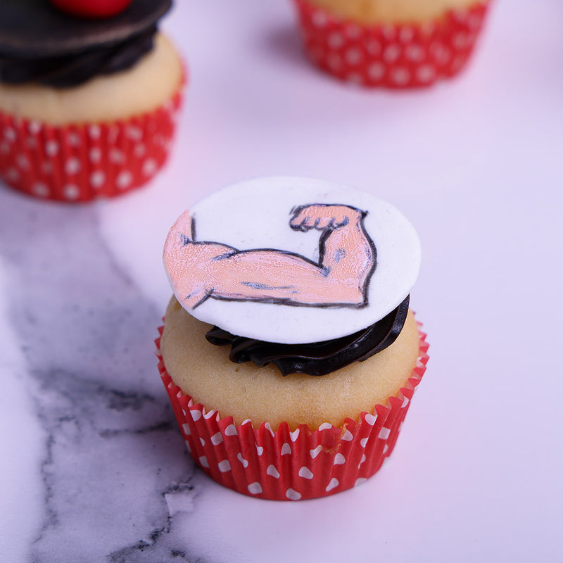 Gym Fitness Theme Cupcakes (Pack of 6)