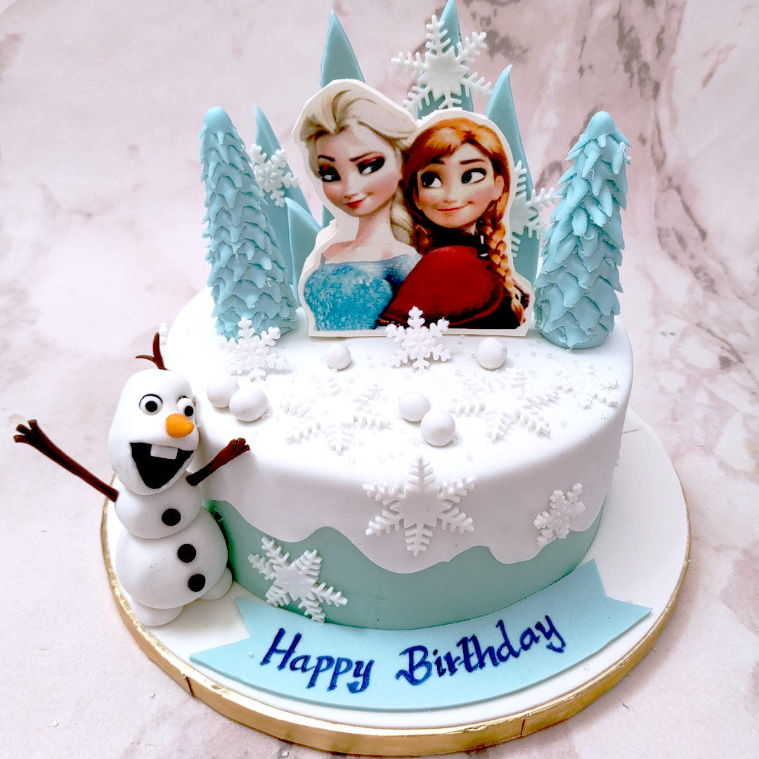 Frozen Birthday Cake: Beautiful Frozen Themed Cake