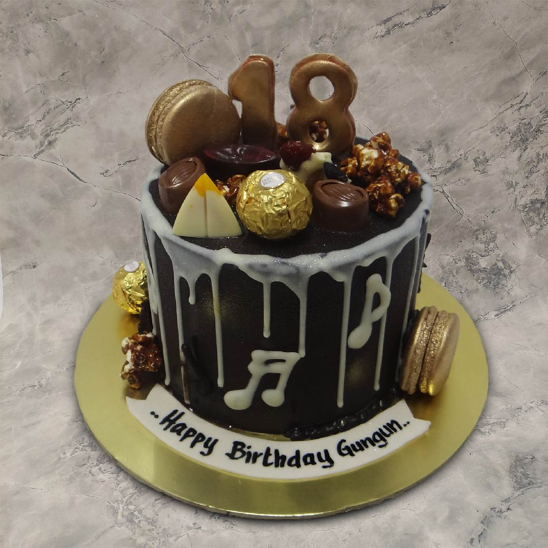 Fancy Chocolate 18th Birthday Cake | Order Custom Cakes in ...