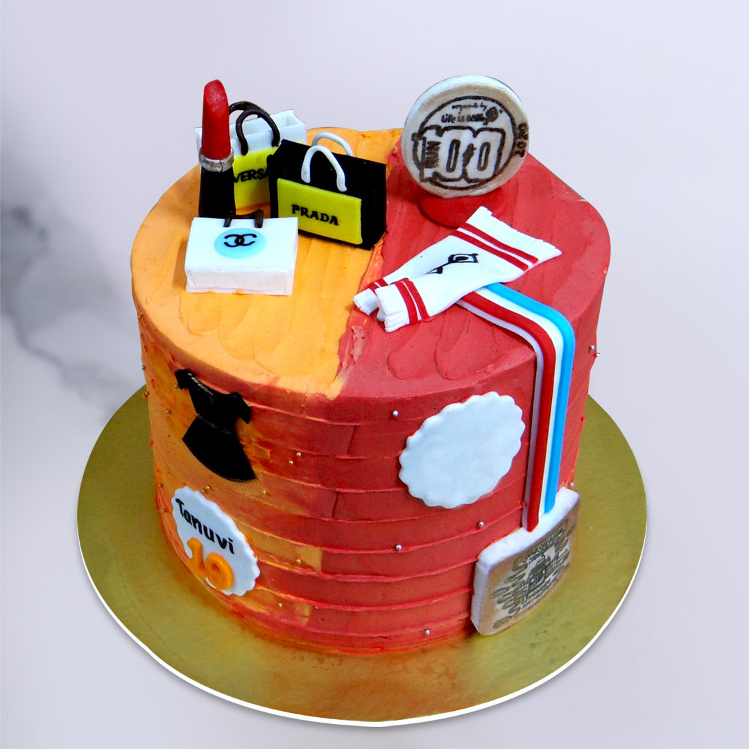 Shopping Theme Cake | Female Modern Birthday Cake | Order Custom ...