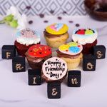 These friendship day cupcakes are topped with all the cute little toppers which related to theme of friendship day. So order online friendship day assorted cupcakes for same day delivery across bangalore.