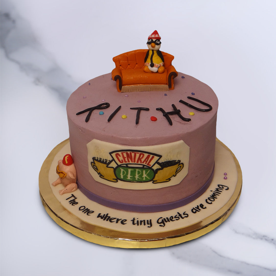 Best Friends Theme Chocolate Cake In Thane | Order Online