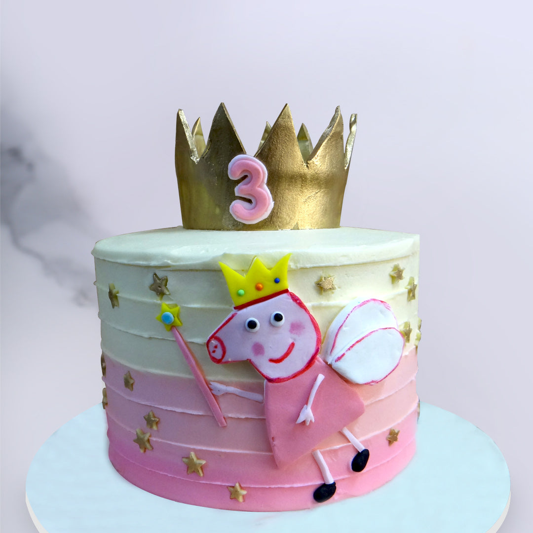 Peppa Pig Crown Cake | Cake Design for Kids | Order Kids Birthday ...