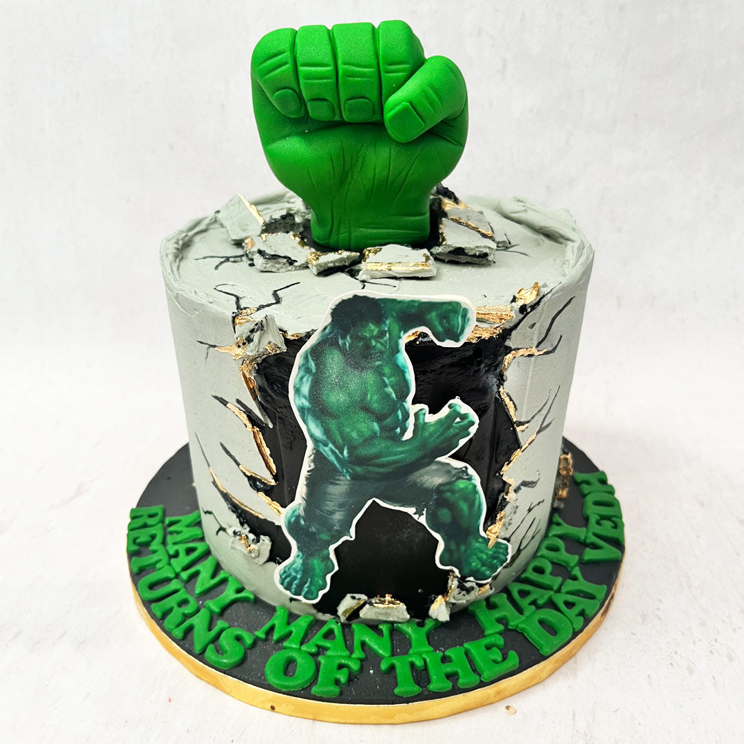 Ethan's Hulk cake | Toy provided by Ethan's parents. His mom… | Flickr