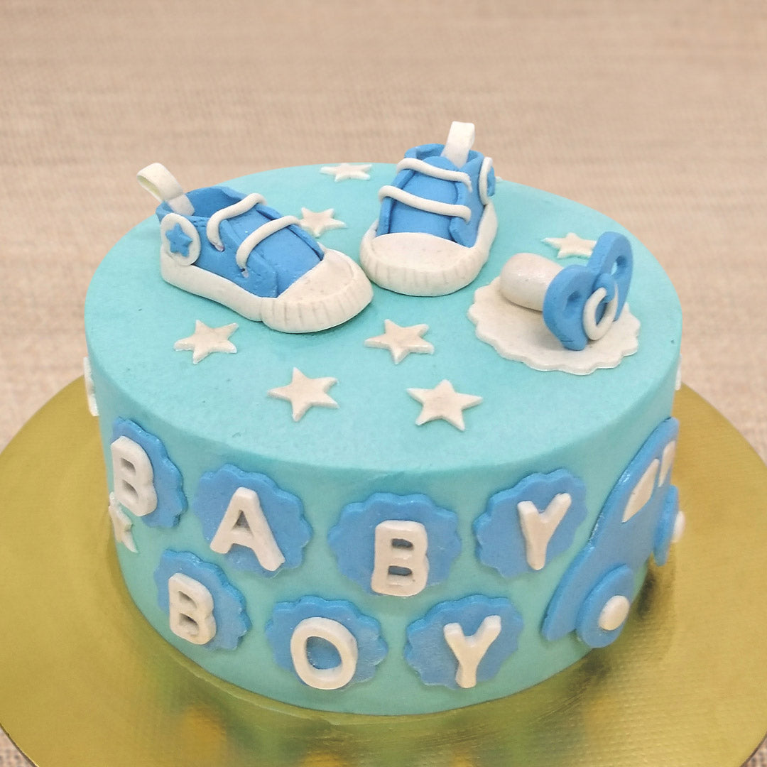 Welcome Baby Boy Cake | Baby Shower Cake | Order Birthday Cake for ...