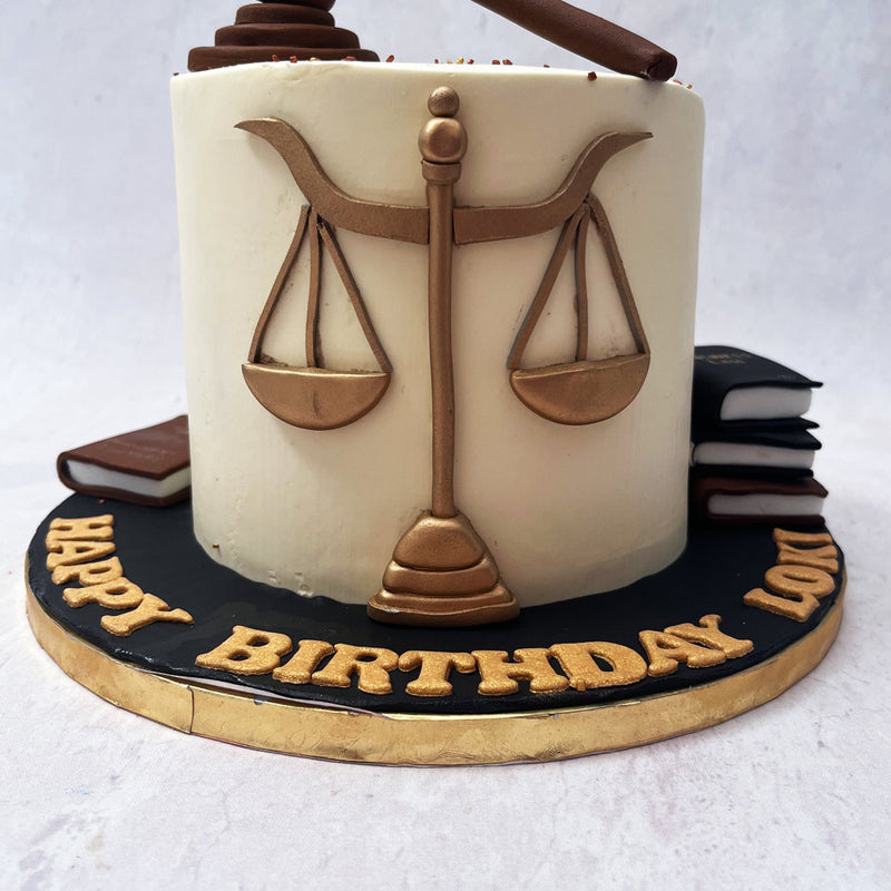 Lawyer Birthday Cake