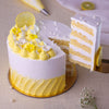 cut view of Lemon cake
