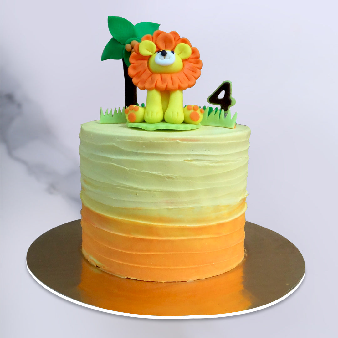 Lion Theme Kids Cake - Avon Bakers