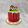 Manchaster cake for all the manchester football club lovers out there. This manchaster united football theme cake is special because it holds the same colours and club logo of manchester united football club