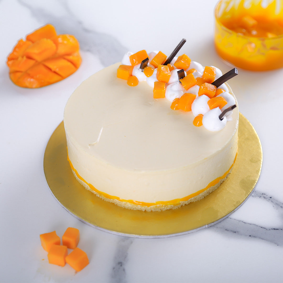 Mango Cheesecake | No Bake Cheesecake | Alphonso Mango Cheesecake ...