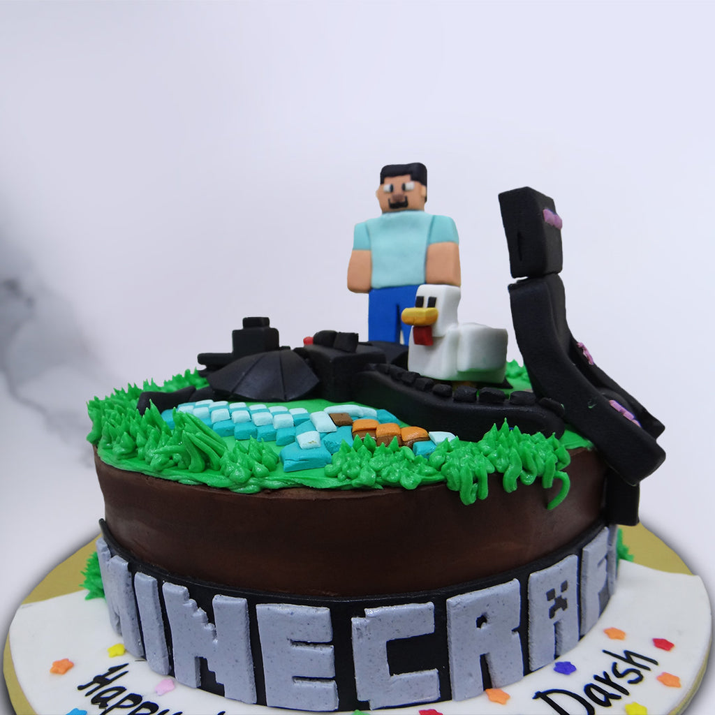 Minecraft Theme Cake  Minecraft birthday cake – Liliyum