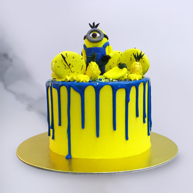 Minions cake is a cartoon cake which is replicating small animated characters named as Minions. This is a special Minions Birthday cake 