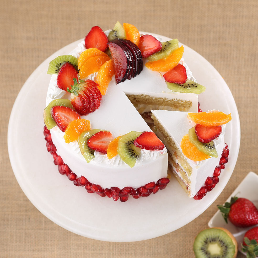 Mixed Fruit Cake | Fresh Fruit Birthday Cake | Order Fresh Fruit ...