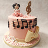 Music Theme Birthday Cake for Girls