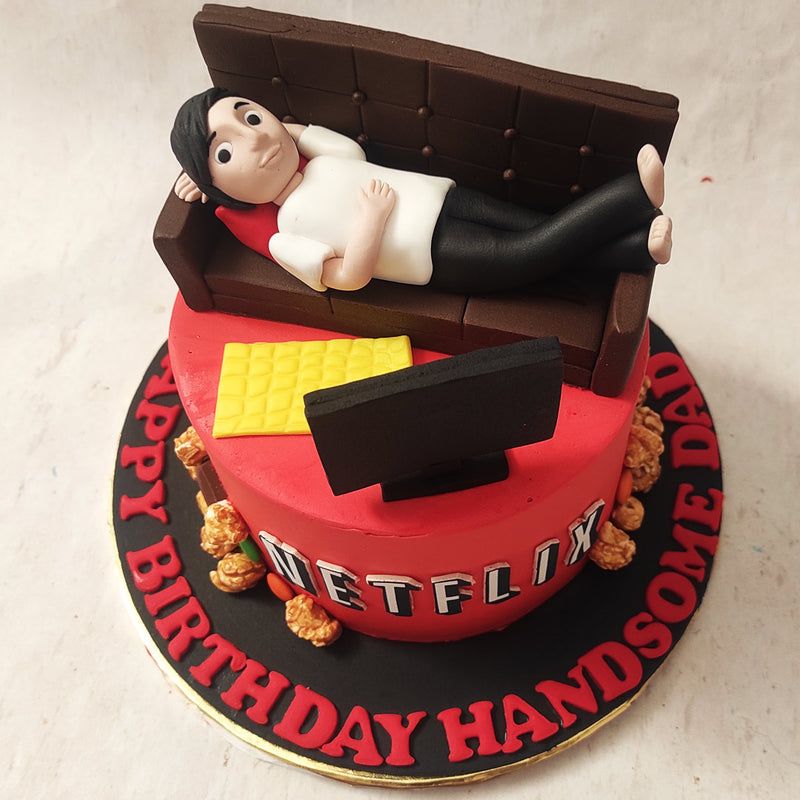 Netflix Theme Cake