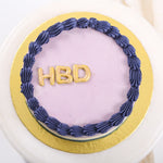 Top view of Blueberry birthday cake shows the elegant design of the simple birthday cake with italian buttercream cream cheese frosting 