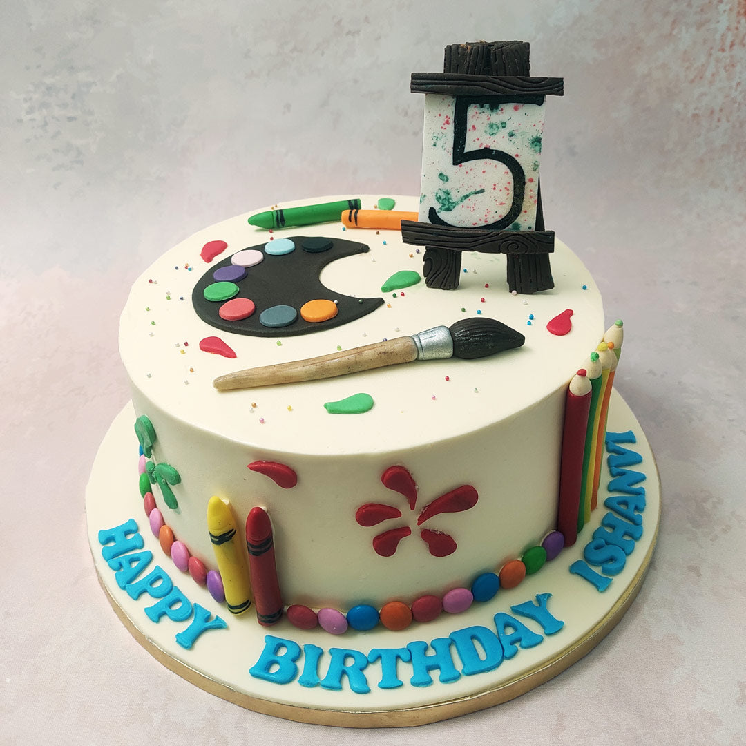 Girls birthday cake, art cake, artist cake, paint cake, drip cake | Art  birthday cake, Novelty birthday cakes, Artist cake