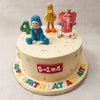 Figurines of favourite characters from the show sit proudly and playfully on top of this Pocoyo cake. Spot Pocoyo, Pato and Elly huddled together in their usual inseparable way.