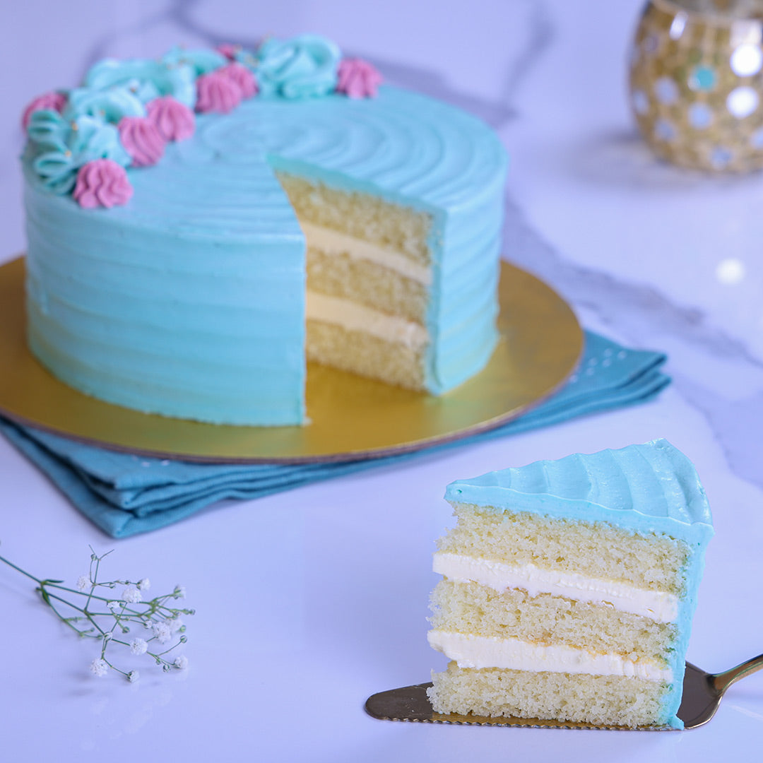 Buttercream Vanilla Cake | Plain Cake | Vanilla Sponge Cake ...