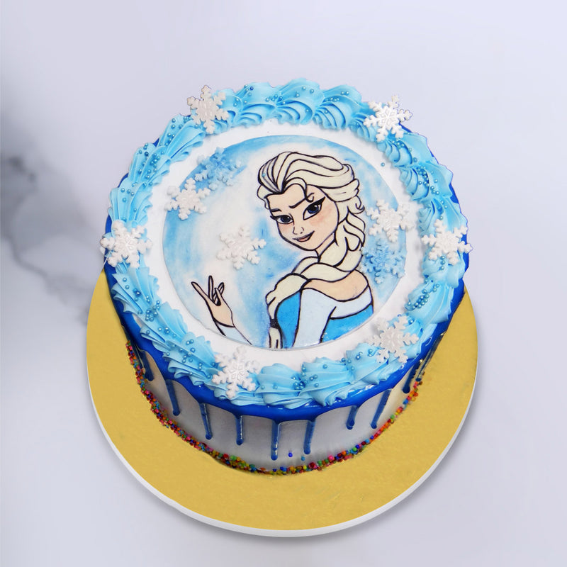 This princess birthday cake is depecting Elsa a very significant character from Frozen movie. This Elsa cake tastes as beautiful as it looks