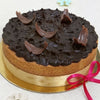 vanilla cake with chocolate ganache topping
