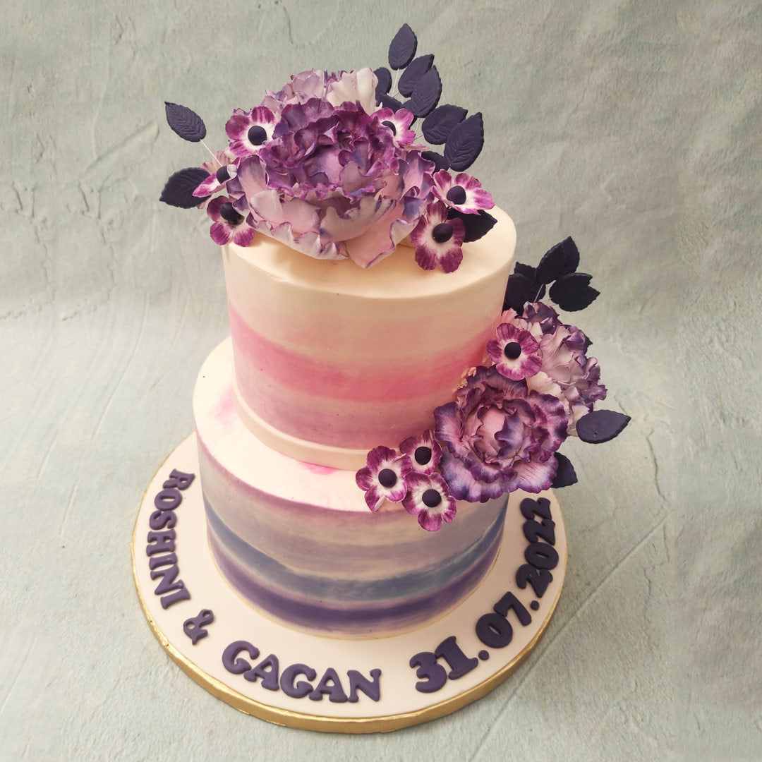 Beautiful indeed 💜 Our seven hearts purple cake. #btscakesmnl  #birthdaycake #purplecake | Instagram