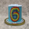 This rainbow number cake is special for every kid because these rainbow numbers depicts the colorful life of theirs. This tall cake with rainbow ands clouds is surely the best birthday cake a kid could ever receive