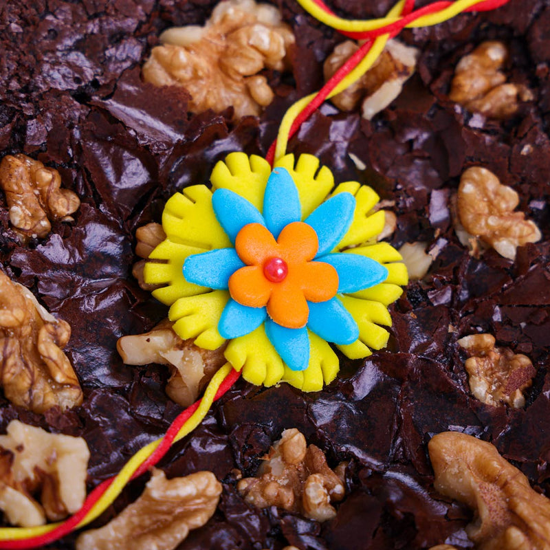 Special Rakhi Brownie Cake