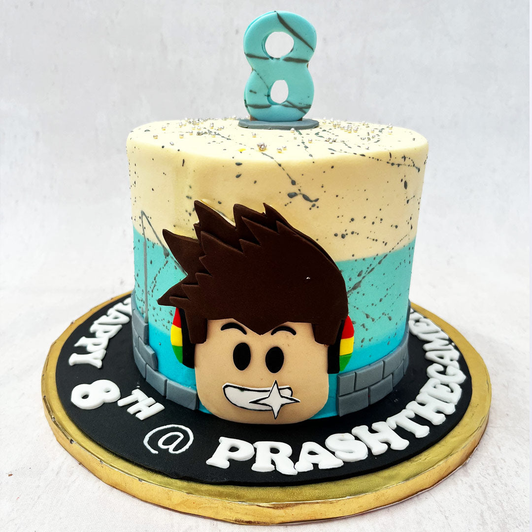 Man face roblox cake  Roblox cake, Cake, Roblox