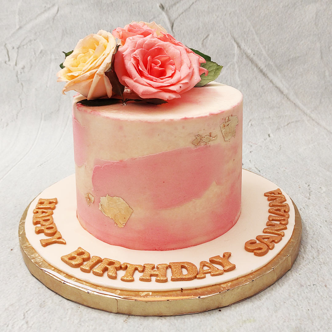 Rose Theme Cake | Rose Marble Cake | Rose Birthday Cake – Liliyum ...